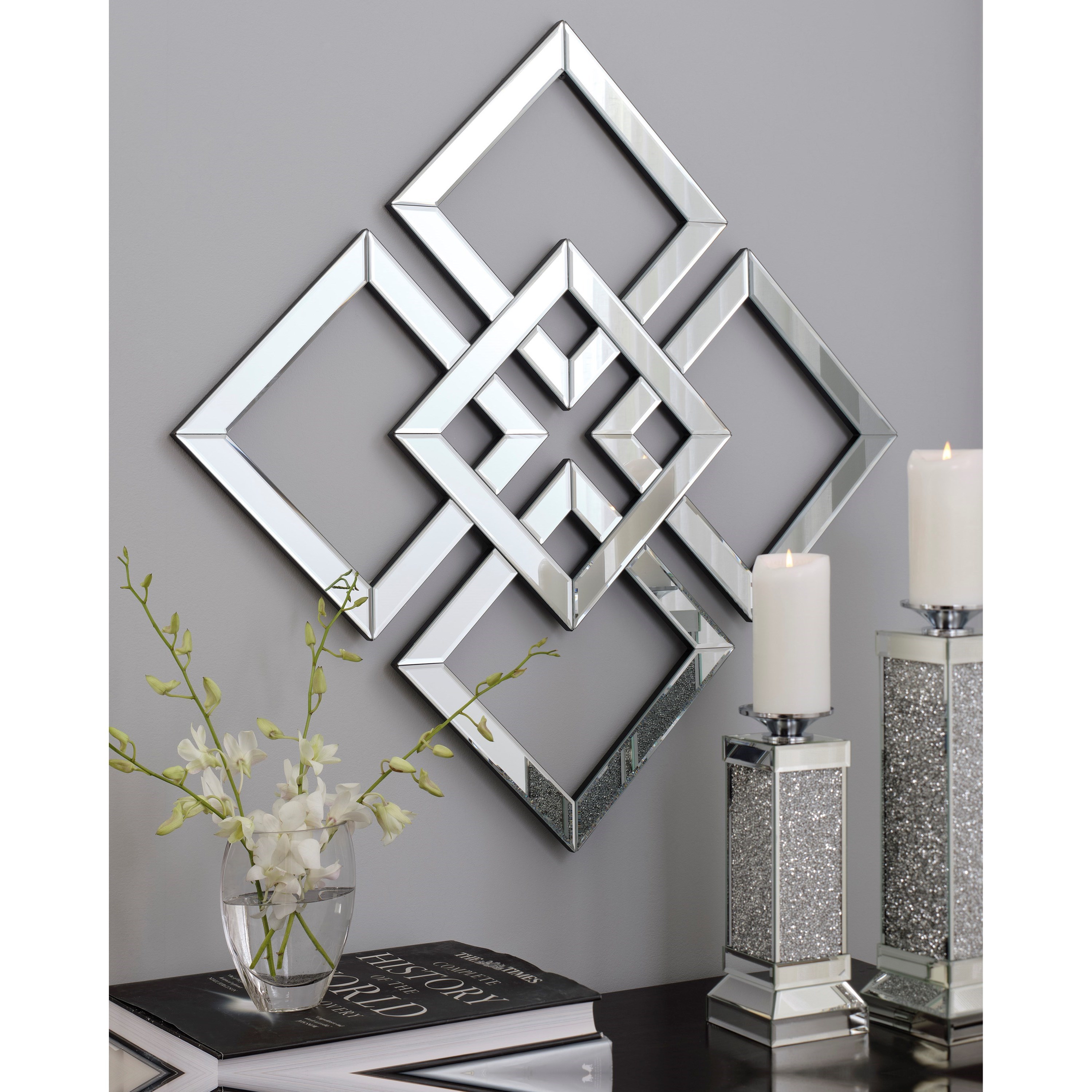 Square mirror outlet wall art